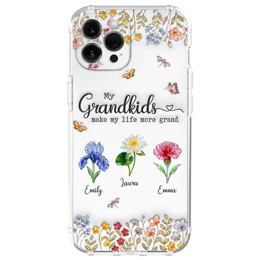 Make Life More Grand With Lovely Kids - Personalized Custom 3D Inflated Effect Phone Case