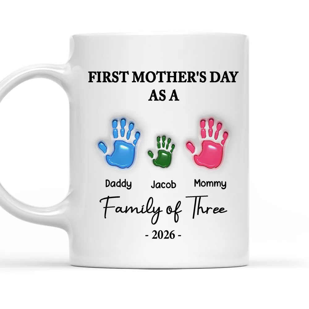 First Mother Day - Personalized Custom 3D Inflated Effect Mug