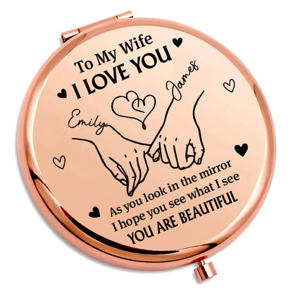 Your Beauty Goes Deeper Inside - Personalized Custom Compact Mirror