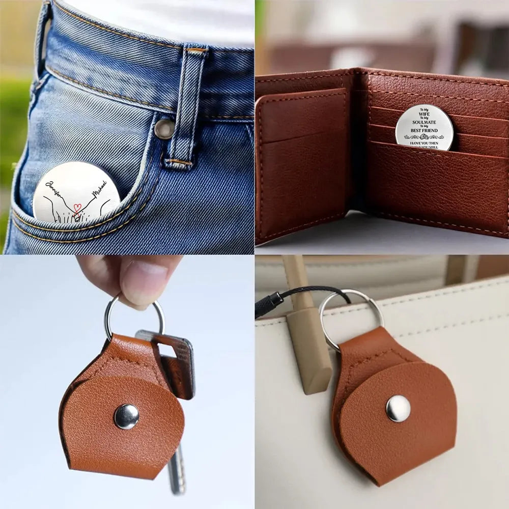 To My Wife Soulmate Best Friend - Personalized Custom Pocket Hug