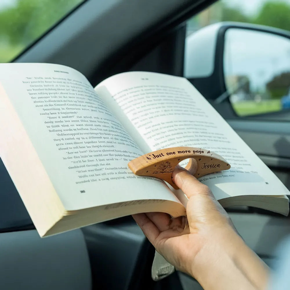 Just One More Page - Personalized Custom Book Page Holder