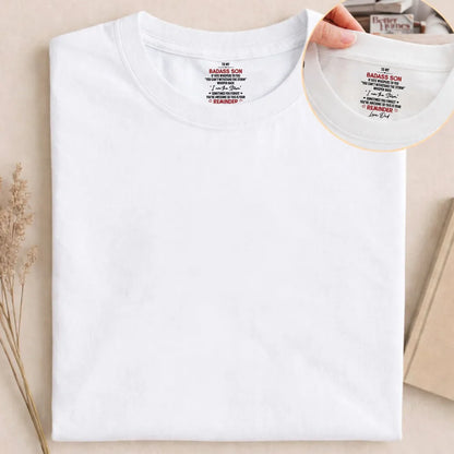 I Am The Storm - Personalized Custom Inside Neck Print T-Shirt