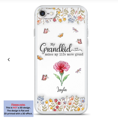 Make Life More Grand With Lovely Kids - Personalized Custom 3D Inflated Effect Phone Case