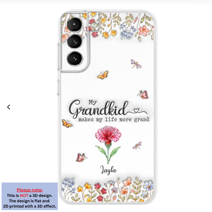 Make Life More Grand With Lovely Kids - Personalized Custom 3D Inflated Effect Phone Case