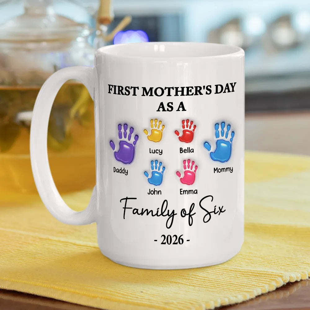 First Mother Day - Personalized Custom 3D Inflated Effect Mug