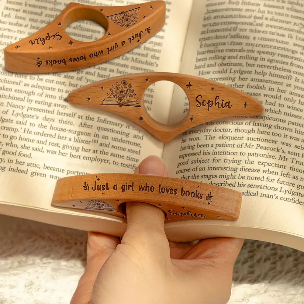 Just One More Page - Personalized Custom Book Page Holder